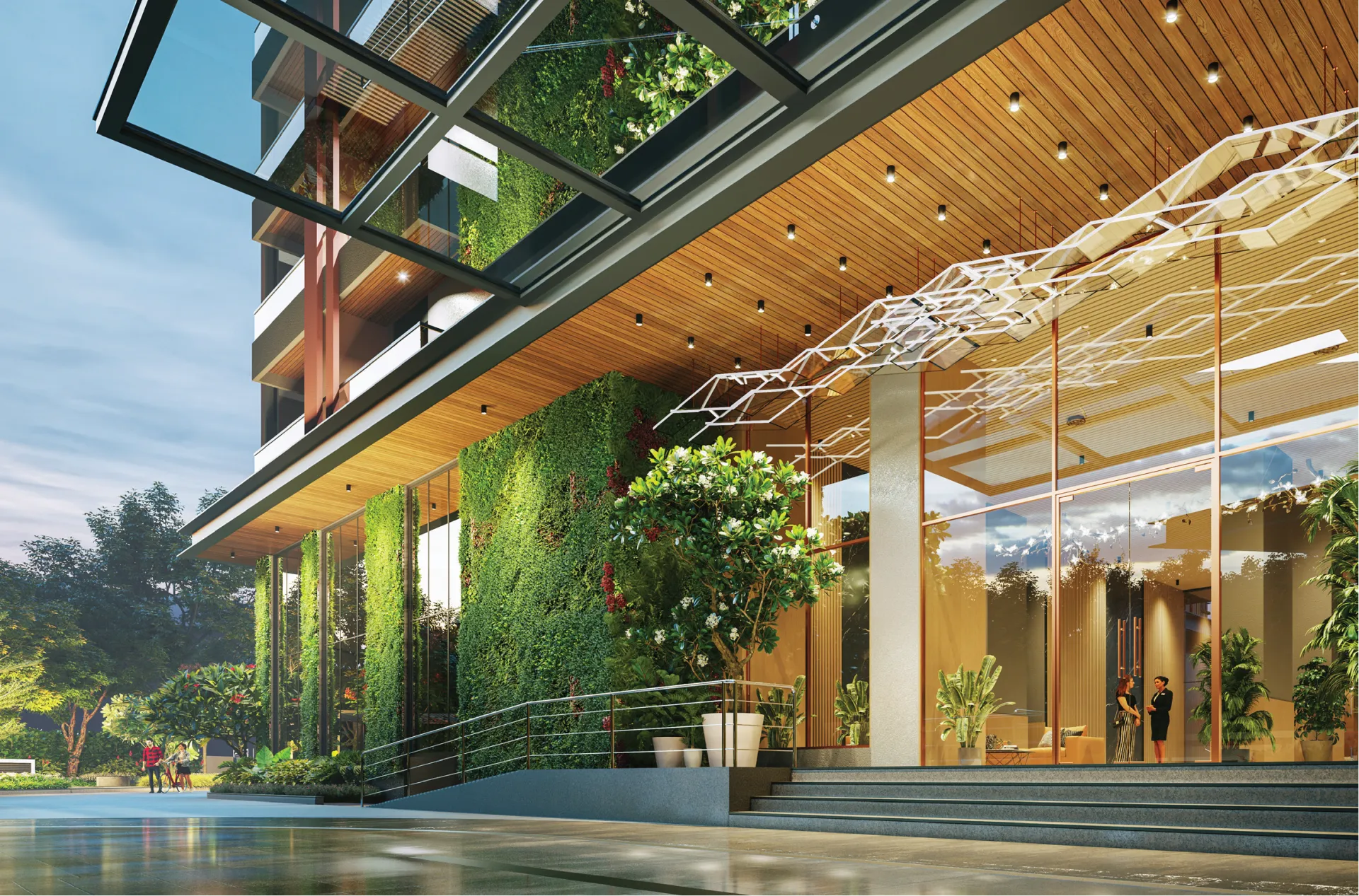 Interior lobby view of The Ascent